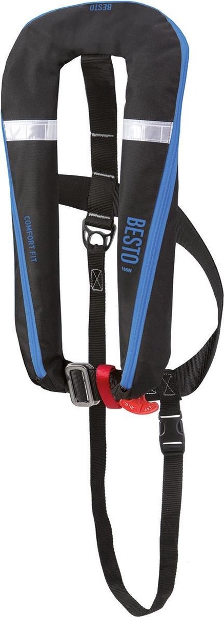 Besto comfort fit 165n mh zwart/blauw
