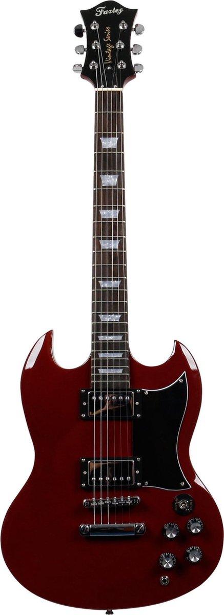 Fazley FSG418DR elektrische gitaar rood