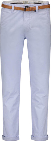 Dstrezzed lichtblauwe modern fit chino twill katoen stretch - Maat W30-L34