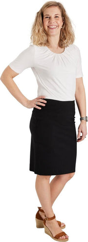 Dames rok stretch zwart kort | Maat 54