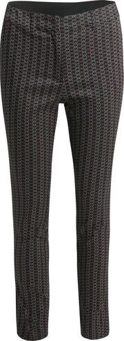 Cassis - Broek met een bloemenprint - Zwart