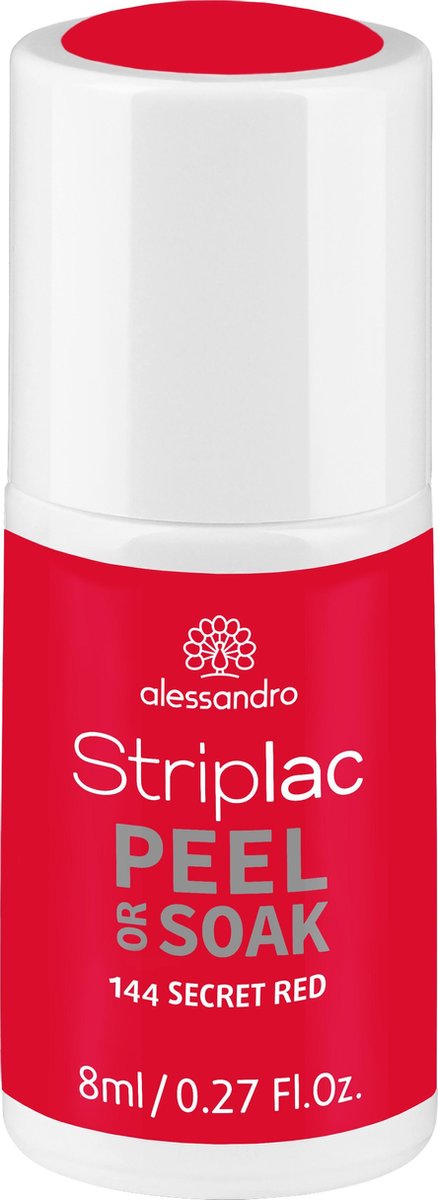 alessandro Striplac Secret Red nagel gel coat 8 ml Rood