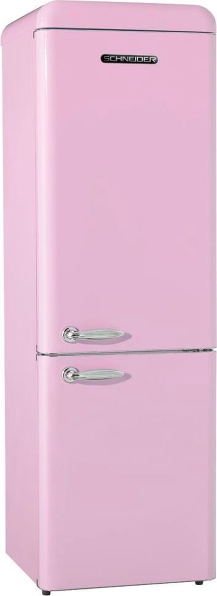 Schneider SCB 250 V2 SP-CB A++ Retro Koelkast Roze