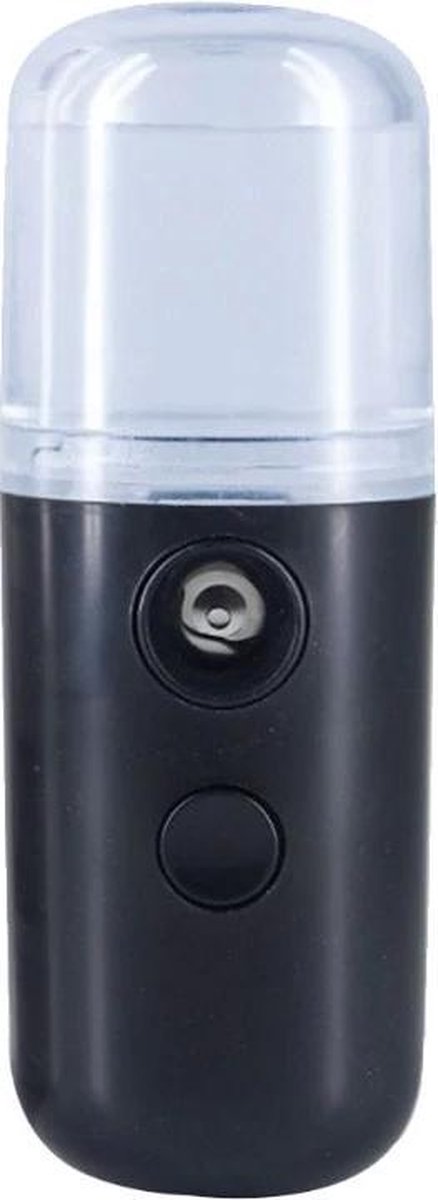 Face Steamer | Nano Mist | Gezichtsbevochtiger | Draagbaar | Oplaadbaar | Luchtbevochtiger | Zwart