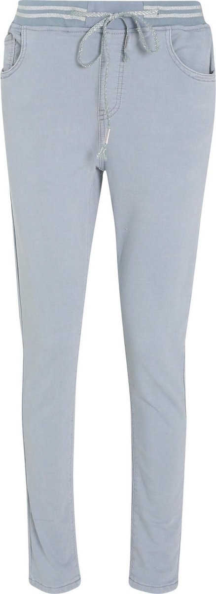 Cassis - Katoenen broek met foulardriempje - Indigo