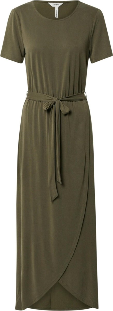Objannie Nadia S/s Dress Noos 23031011 Burnt Olive
