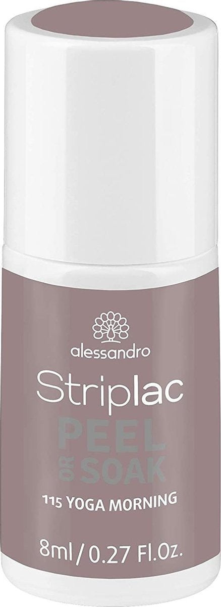 alessandro Striplac Peel or Soak Yoga Morning nagel gel coat 8 ml Grijs