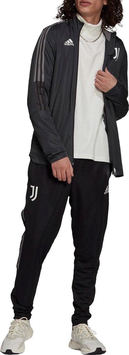 adidas Juventus Trainingspak - Maat XXL  - Mannen - donkergrijs - zwart - grijs
