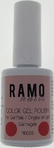 Ramo gelpolish 910026-gel nagellak-gellak-gel polish-15ml-uv&led-soak off-fluor roze
