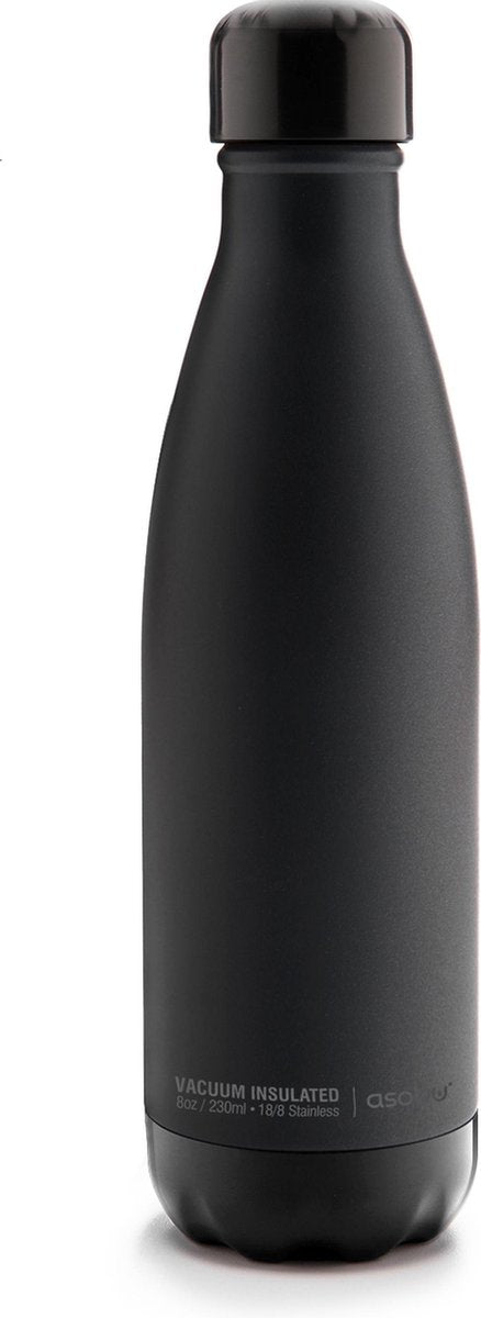 Asobu Central Park Travel Bottle - Zwart / Zwart