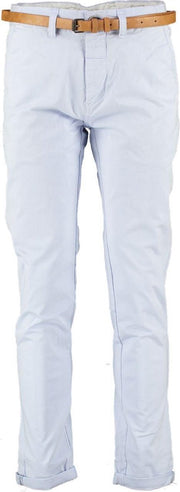 Dstrezzed lichtblauwe chino twill katoen stretch - Maat W34-L32