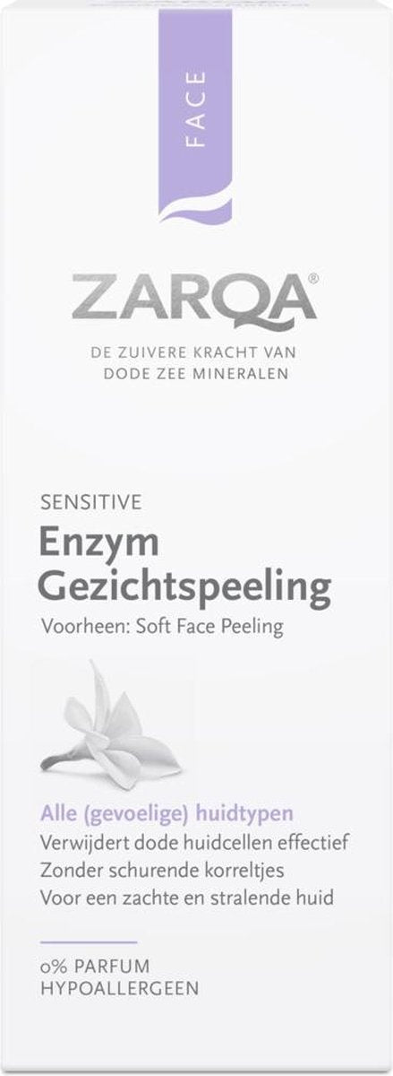 ZARQA Enzym Gezichtspeeling Ultra Soft (verwijdert dode huidcellen effectief) - 50 ml