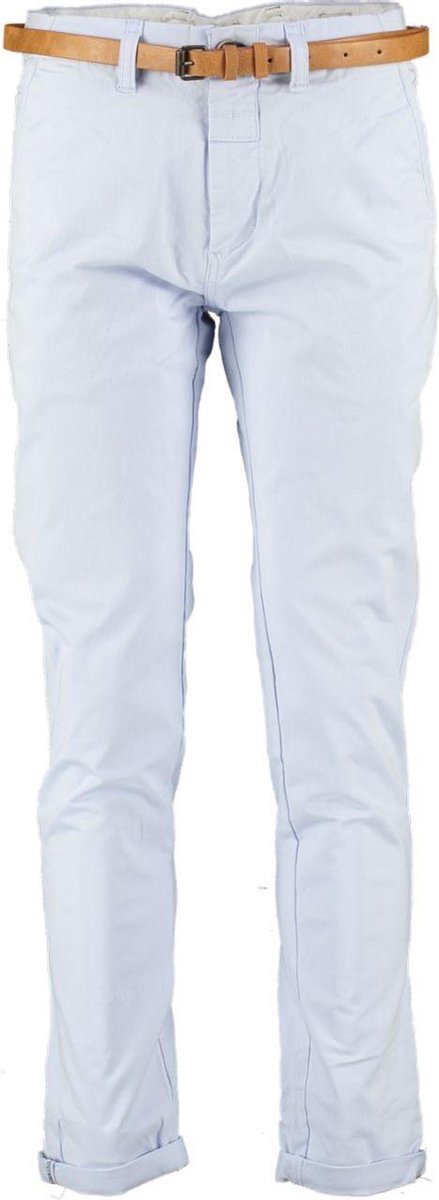 Dstrezzed lichtblauwe modern fit chino twill katoen stretch - Maat W33-L32