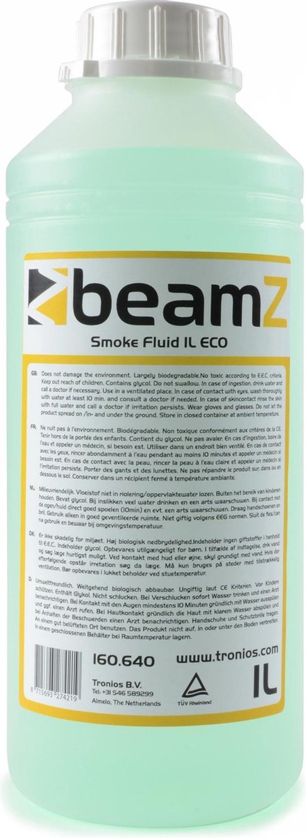 Rookvloeistof - BeamZ universele rookvloeistof ECO - 1 liter groen