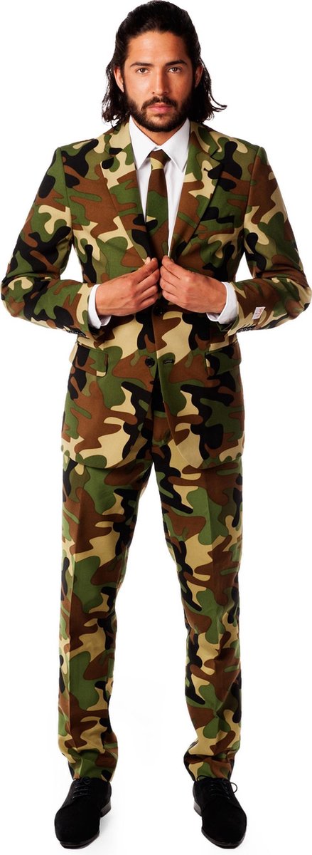 OppoSuits Commando - Mannen Kostuum - Gekleurd - Feest - Maat 50