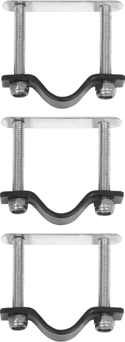 Basil Crate Mounting Set - Bevestigingsset voor Basil Kratten en/of Rotan Manden - RVS