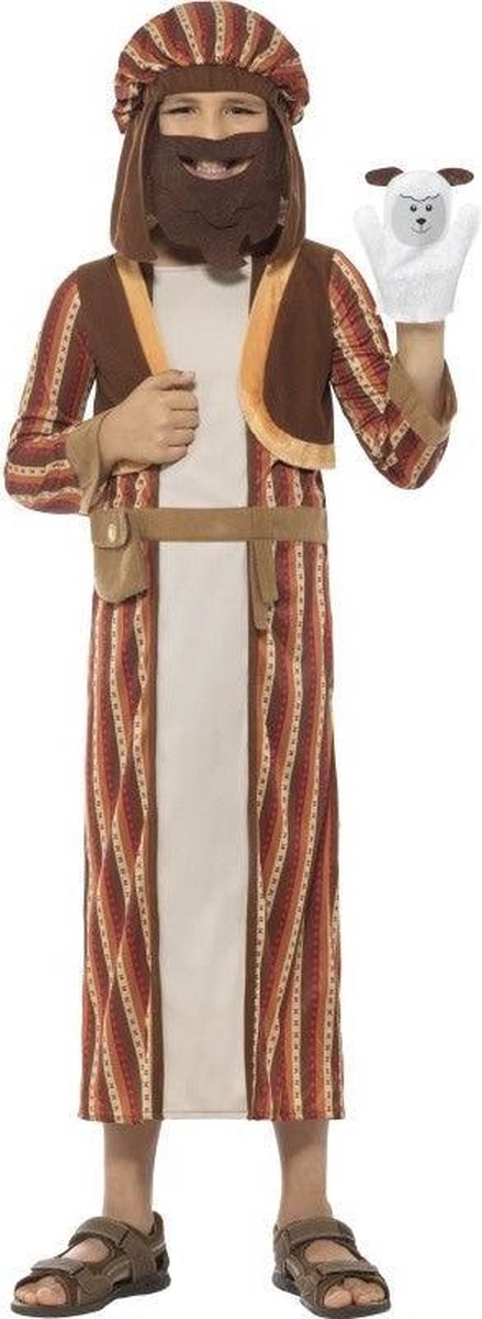 Carnaval kostuum Abraham- Schaapsherder - kerst | maat S ( 115-128 )