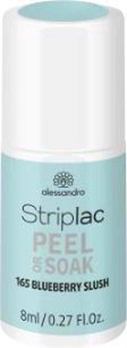 alessandro Striplac Peel or Soak Blueberry Slush nagel gel coat 8 ml Blauw