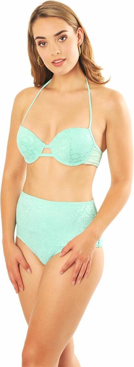 Sapph Selene High Brazilian Dames Light Blue-Xl