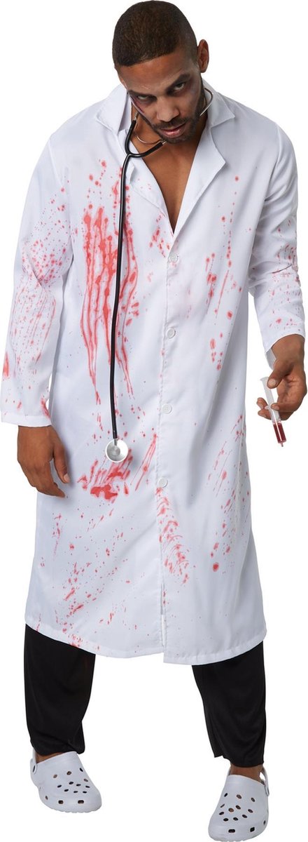 dressforfun - Griezelige dokter S  - verkleedkleding kostuum halloween verkleden feestkleding carnavalskleding carnaval feestkledij partykleding - 302285