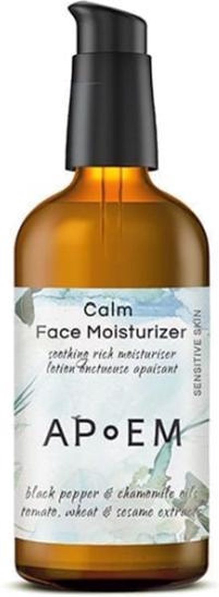 Calm Face Moisturizer - 100ml - Veganistisch - Gezichtscrème - creme - Alle huidtypes