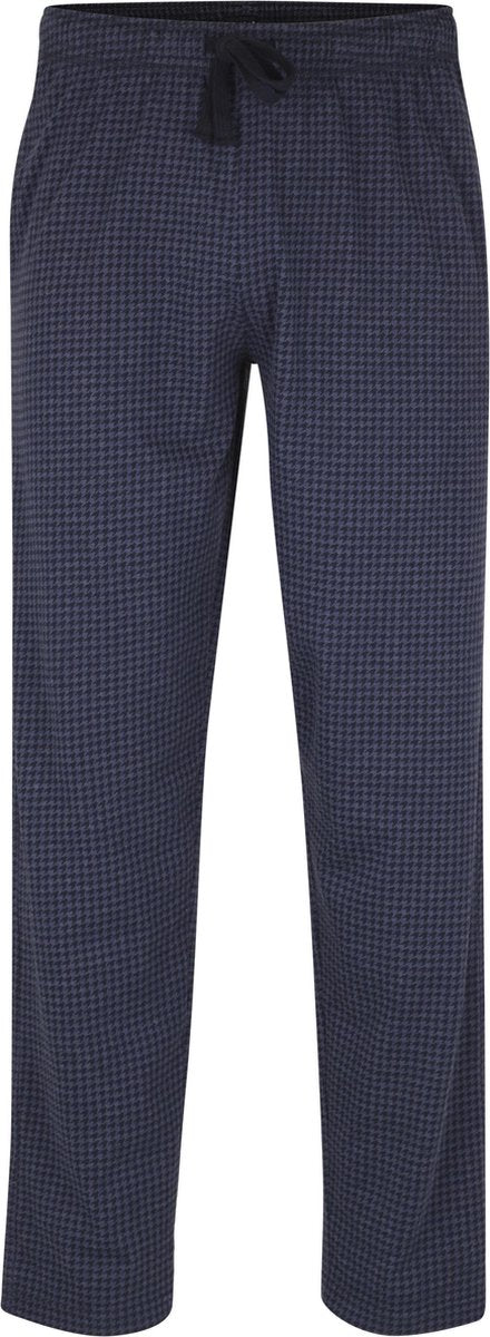 Ceceba heren pyjamabroek lang - blauw pied de poule -  Maat: XXL