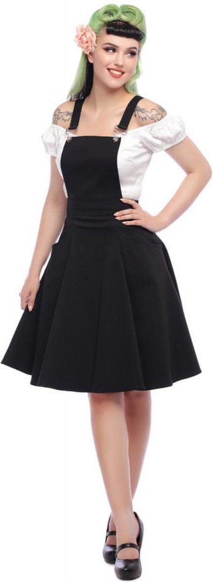 Collectif Vintage Kayden overall swing dress- XS
