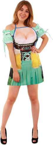 Boeren Tirol & Oktoberfest Kostuum | Schort Oktoberfest Vrouw One Size | False | Carnaval kostuum | Verkleedkleding