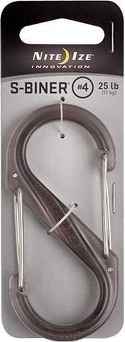 NITE IZE S-Biner #4 plastic Smoke