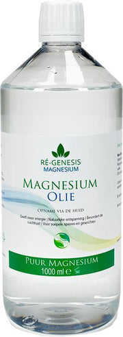 Magnesiumolie 1000 ml navulfles van Ré-genesis - voor Magnesiumspray fles - Magnesium olie voor spieren