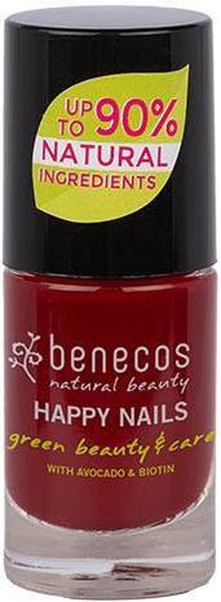 Benecos Nagellak Cherry Dames 5 Ml Vegan Donkerrood