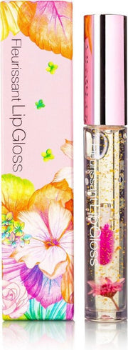 GLAMFOX Peach Flower Lipgloss – 24K Goud Poeder – 100% Bloem - Lip Plumper Botox - Lipgloss Transparant - Lip Plumper Lip Gloss – Lippenbalsem - Essence Lipgloss Doorzichtig - Lipgloss Meisjes