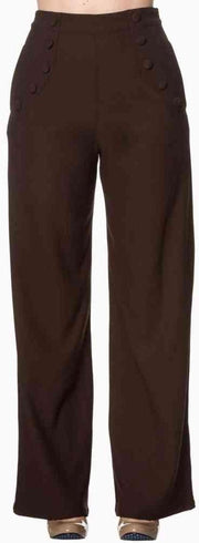 Dancing Days Wijde broek -S- FULL MOON Bruin