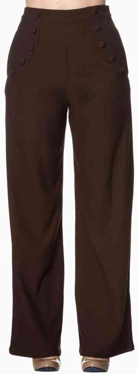 Dancing Days Wijde broek -S- FULL MOON Bruin