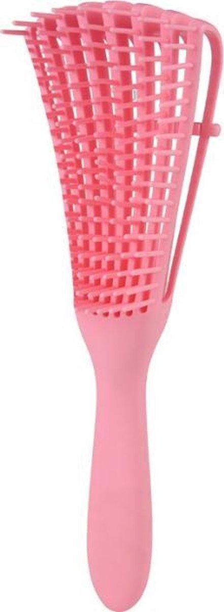 IRSA Detangler Brush for curly hair - Detangling Brush - Antiklit Haarborstel - Hairbrush - Stylingborstel (Roze)