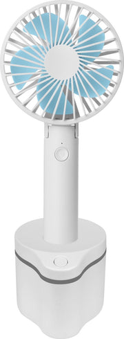 FlinQ Draagbare Ventilator - Draaibaar Dockingstation - Wit/Blauw