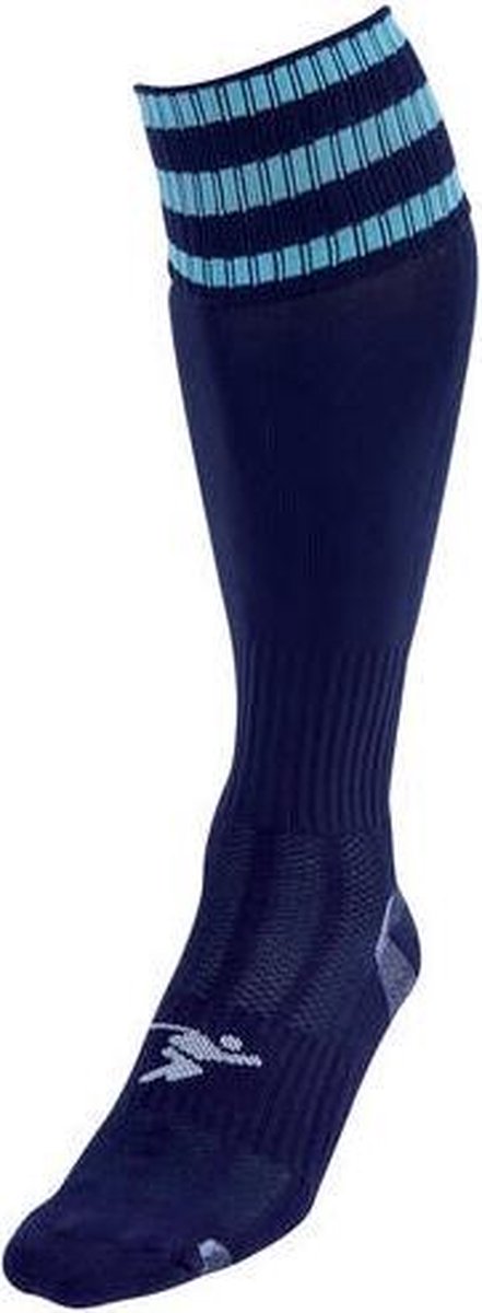 Precision Voetbalsokken Pro Unisex Nylon Navy/lichtblauw Maat 40-44