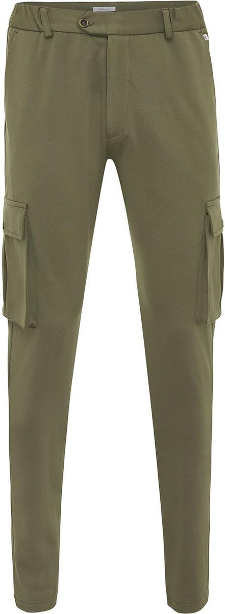 Malone | Pantalon met cargo zakken groen