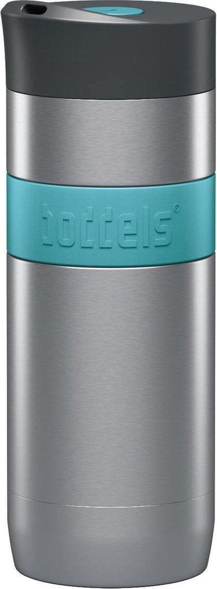 Boddels KOFFJE Koffie-to-go thermosbeker - 37 cl - RVS/Turquoise