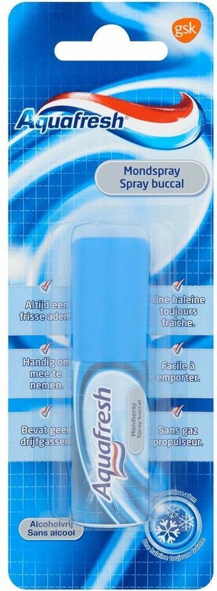 12x Aquafresh Mondspray 15 ml