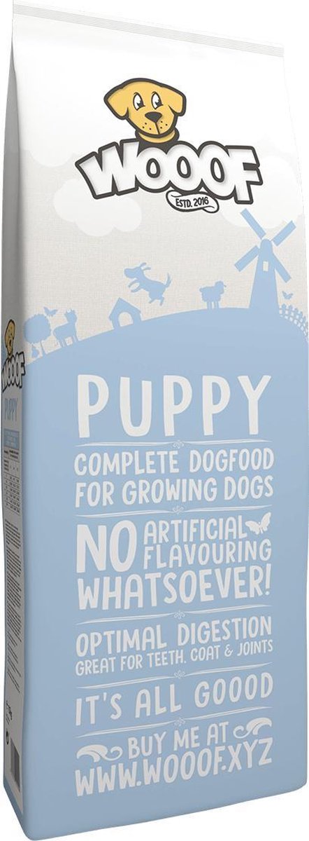 18 kg Wooof puppy hondenvoer