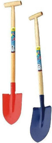Grote Schep Punt Hout/Metaal 77cm Assorti