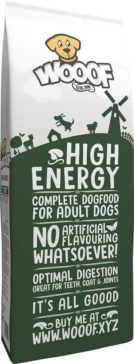 18 kg Wooof high-energy hondenvoer