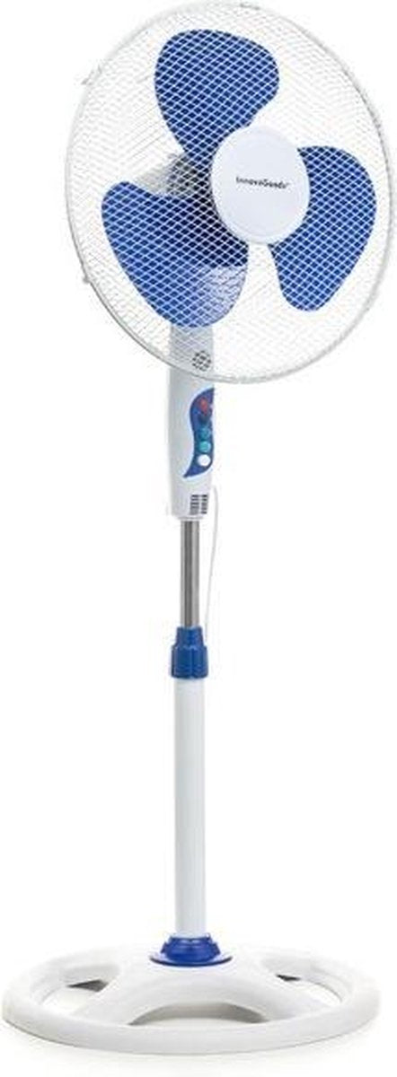 Staande Ventilator InnovaGoods - Wit Blauw 40 CM 50W