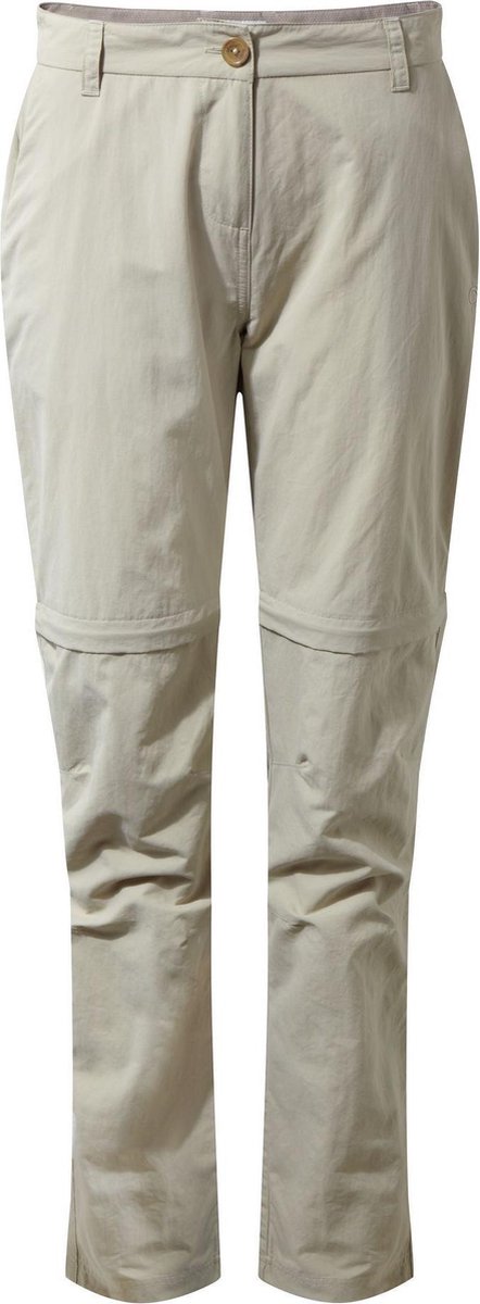 Craghoppers Afritsbroek Nosilife Iii Dames Polyamide Beige Maat 44/l