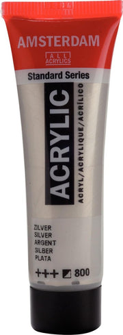 Acrylverf - Zilver - Amsterdam - 20ml