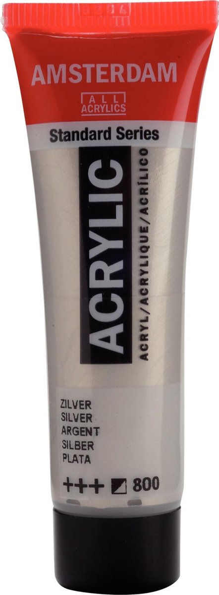 Acrylverf - Zilver - Amsterdam - 20ml