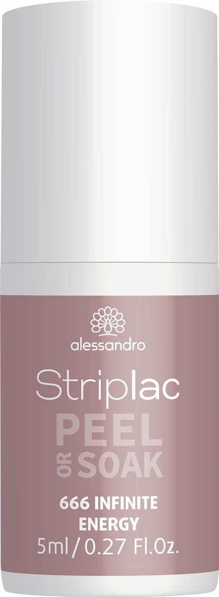 Alessandro Striplac Peel or Soak Gel Nagellak -  Infinite Energy - Nude Paars - 5ml