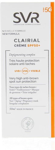 Svr Clairial Creme Spf50+ Pigmentvlekken 50ml