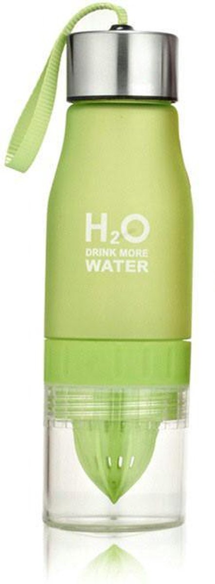 ExcluJess Drinkfles GROEN Waterfles 700ml – Drinkfles met Fruitinfuser – Waterfles met Fruitperser
